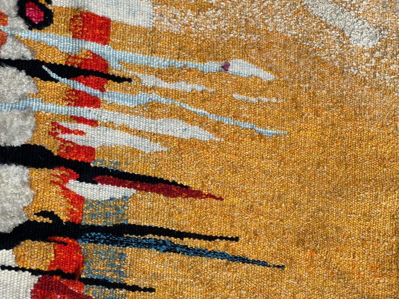 Nice modern French Aubusson Tapestry by « Lartigaud » For Sale 10