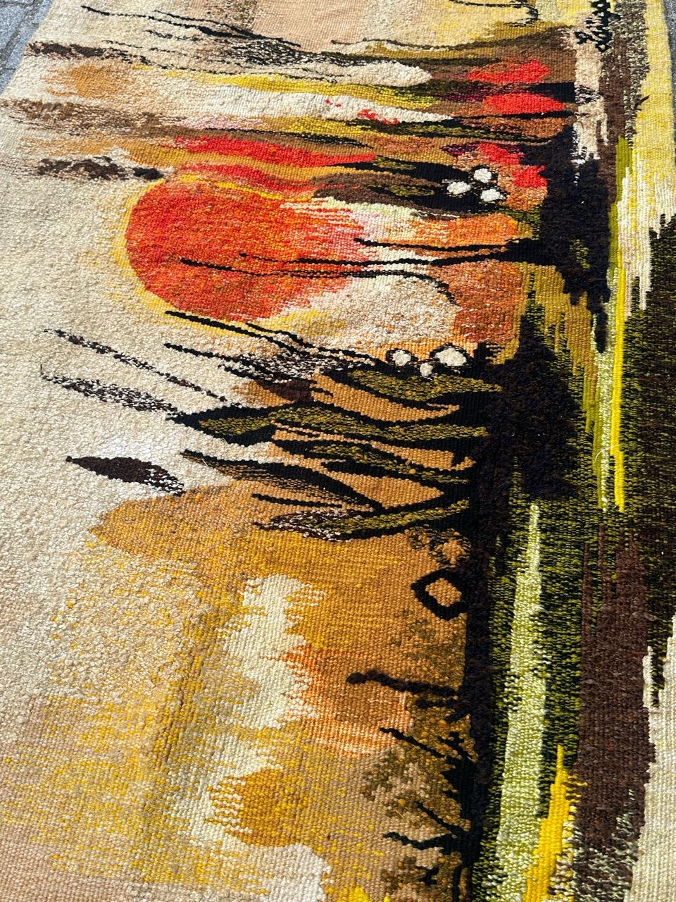Schöner moderner französischer Aubusson-Wandteppich von 