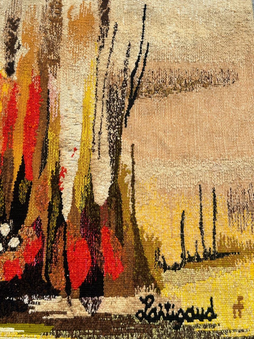 Schöner moderner französischer Aubusson-Wandteppich von 