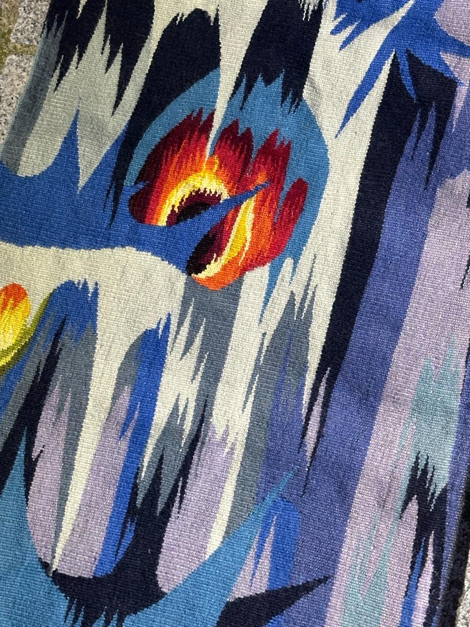 Schöner moderner französischer Aubusson Wandteppich im Angebot 4