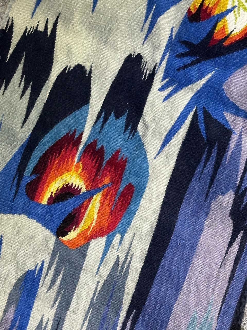 Schöner moderner französischer Aubusson Wandteppich im Angebot 6