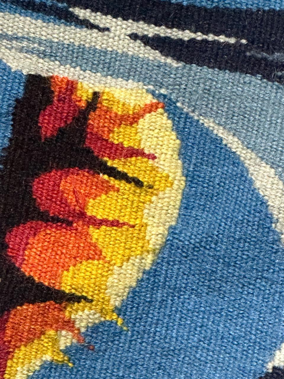 Schöner moderner französischer Aubusson Wandteppich im Angebot 9