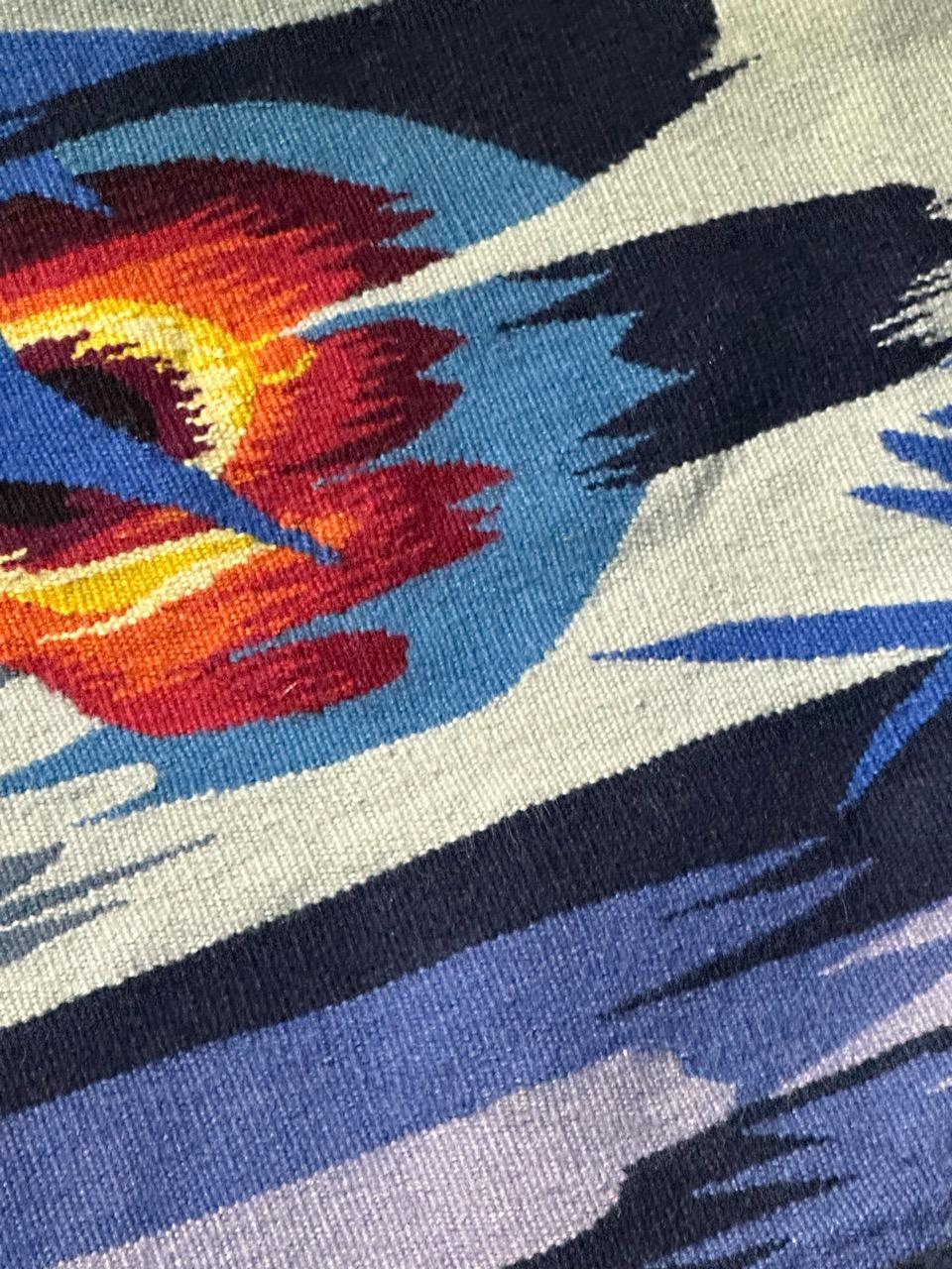 Schöner moderner französischer Aubusson Wandteppich im Angebot 10