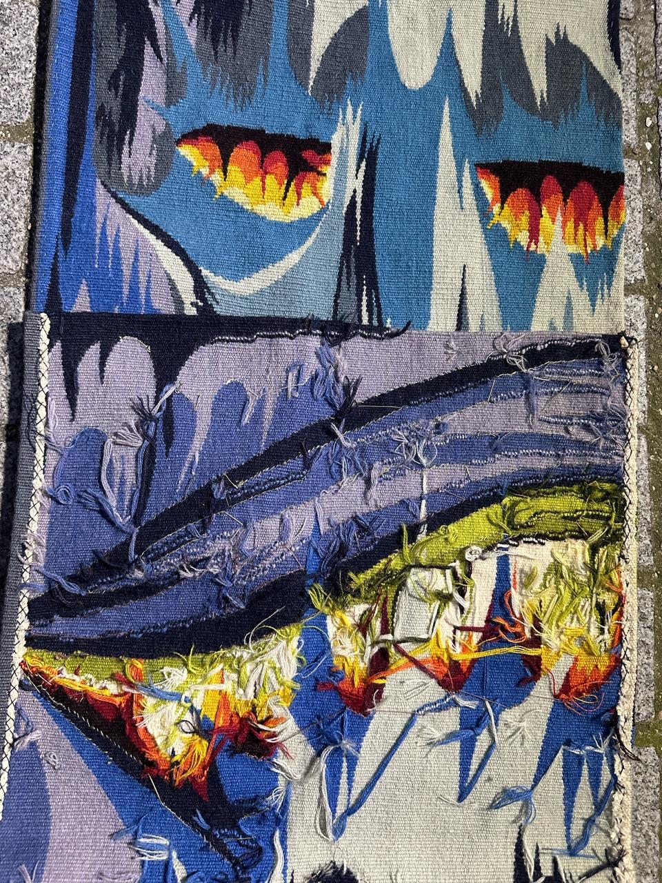 Schöner moderner französischer Aubusson Wandteppich im Angebot 13