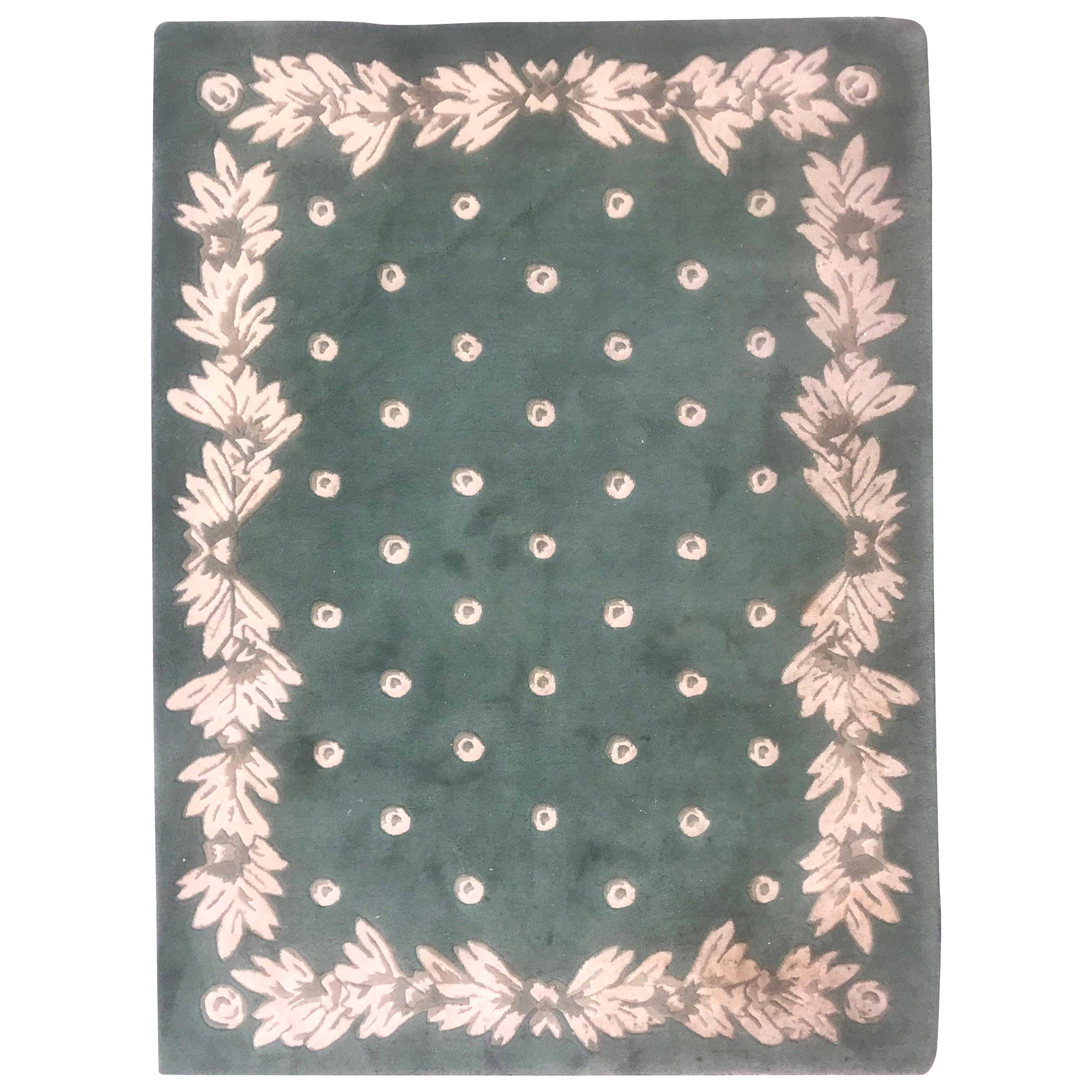 Bobyrug’s Nice Modern French Design "Serge Lesage" Hand Tufted Rug For Sale