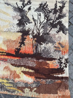 Nice modern French screen printed Aubusson Tapestry by « Gemmanick »