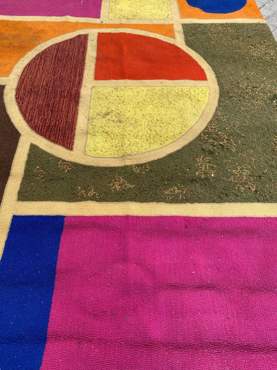 Bobyrugs schöner moderner polnischer Teppich (Art déco) im Angebot