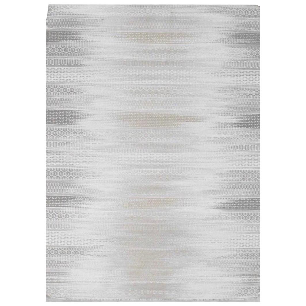 Nueva Alfombra Kilim de Algodón Tejida a Mano con Diseño Ikat  tamaño 6ft 6in x 9ft 10in