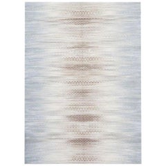 Schöner neuer handgewebter Baumwoll-Kelim-Teppich im Ikat-Design  Größe: 1,25 m x 2,25 m