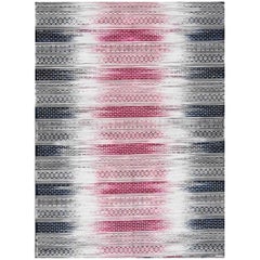 Nice New Ikat Design Handwoven Cotton Kilim Rug  size 6ft 6in x 9ft 10in