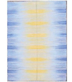Nice New Ikat Design Handwoven Cotton Kilim Rug