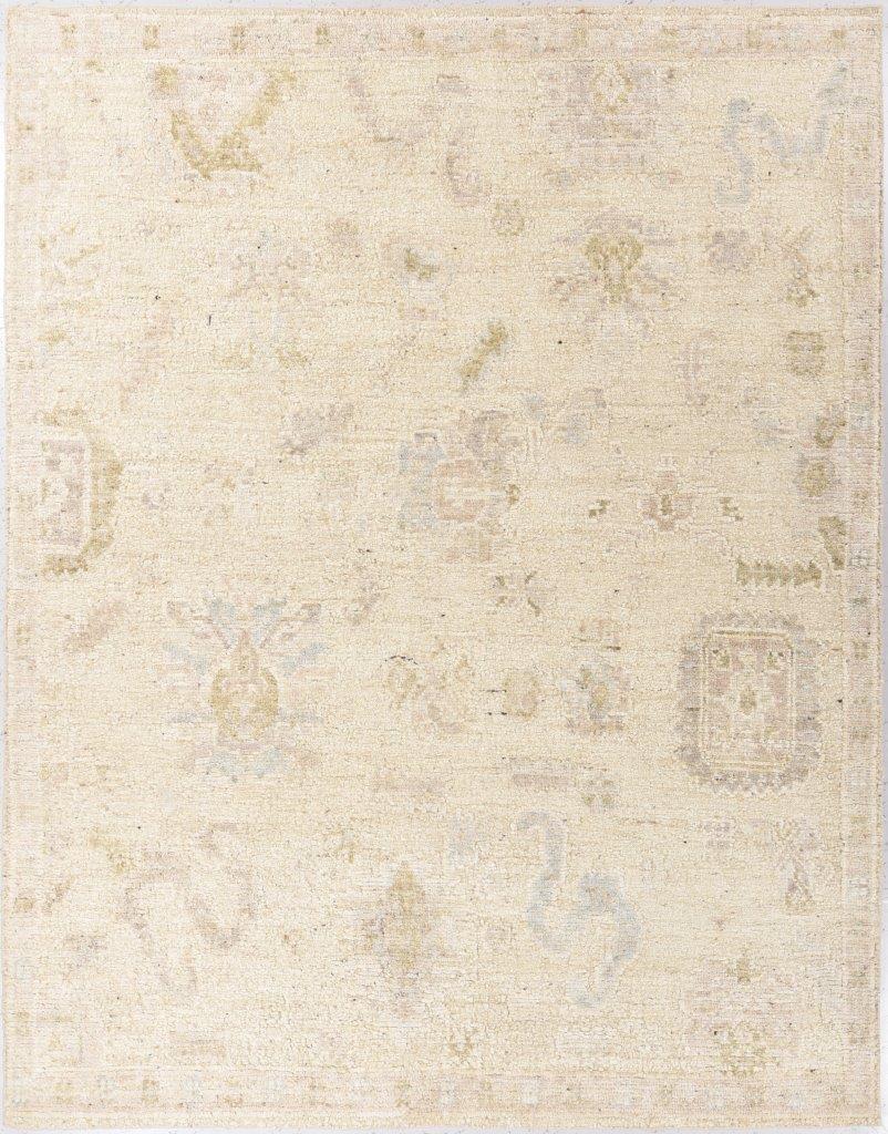 Neuer indischer Oushak-Teppich im Oushak-Design (Indisch) im Angebot