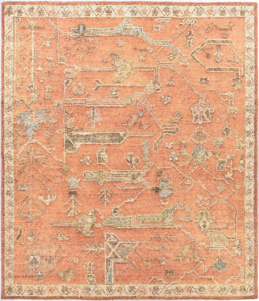 Bonita alfombra india de nuevo diseño Oushak Indio en venta