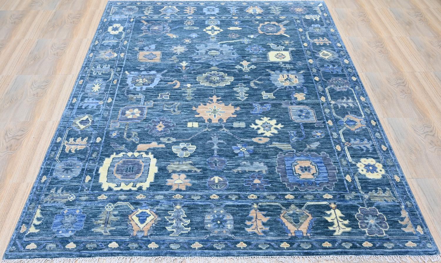 Bobyrug's Nice New Oushak Design-Teppich (Indisch) im Angebot