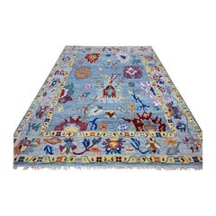 Neuer indischer Oushak-Teppich im Oushak-Design