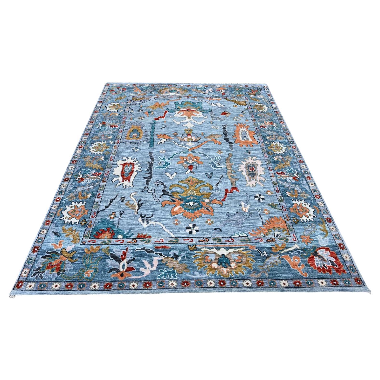 Nice New Oushak Design Indian Rug For Sale