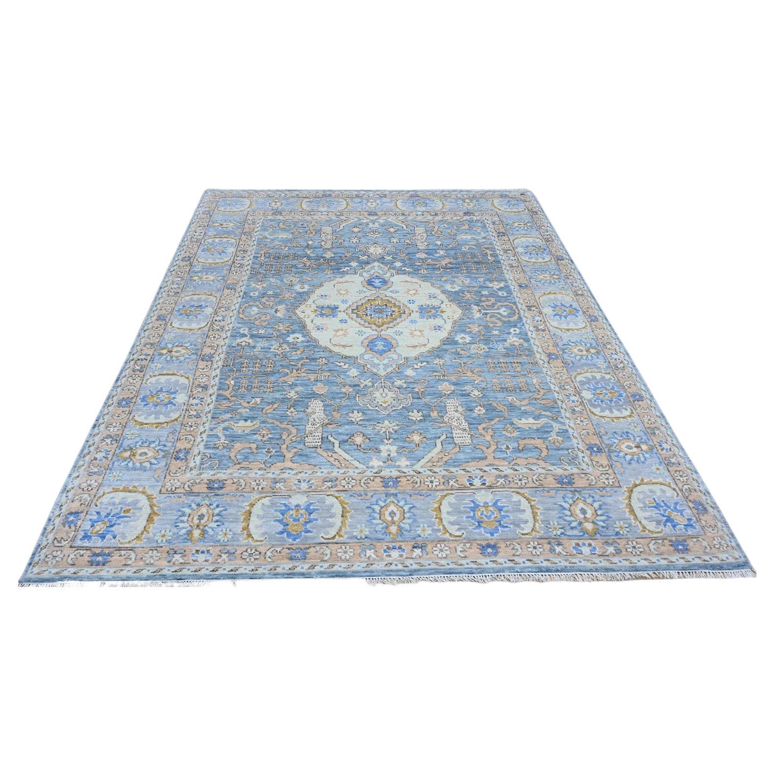 Bonita alfombra india de nuevo diseño Oushak en venta