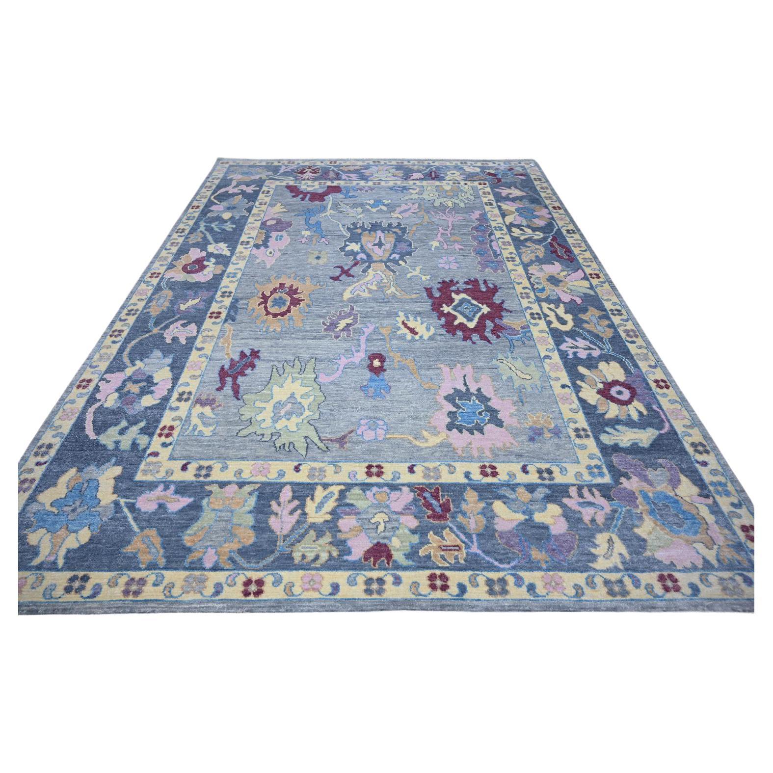 Neuer indischer Oushak-Teppich im Oushak-Design