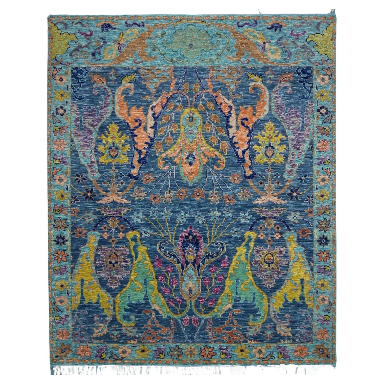 Nice New Oushak Design Indian Rug
