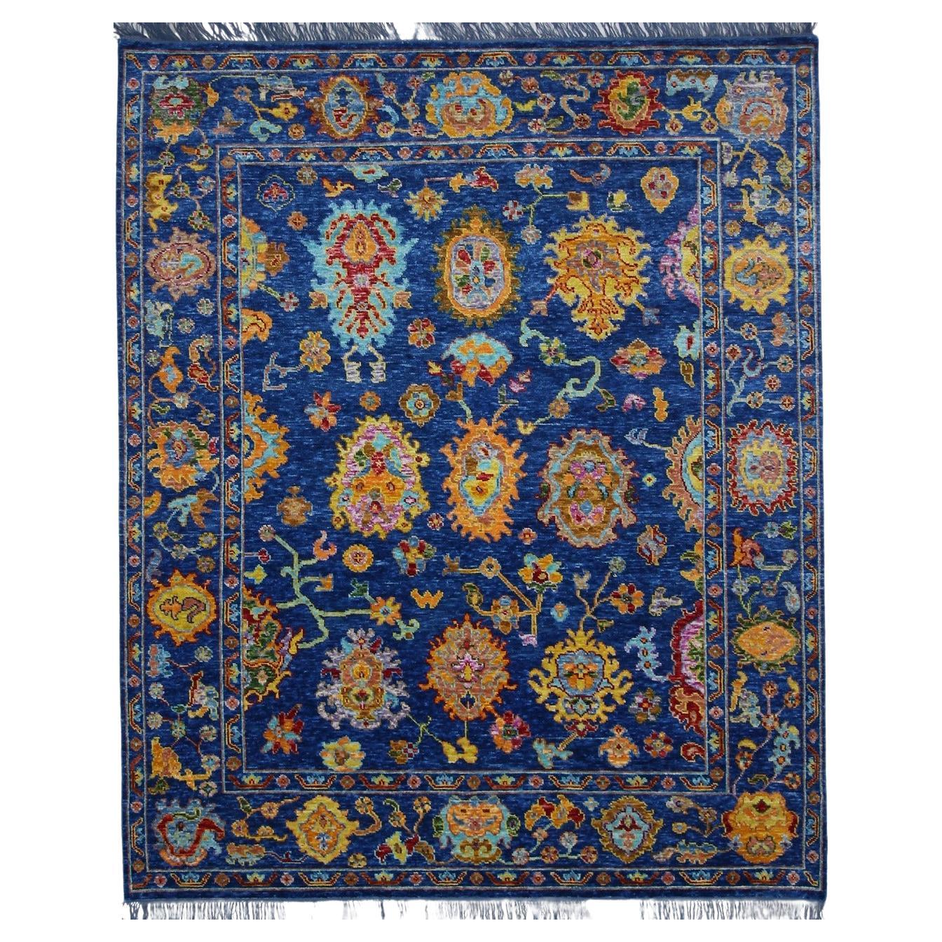 Neuer indischer Oushak-Teppich im Oushak-Design