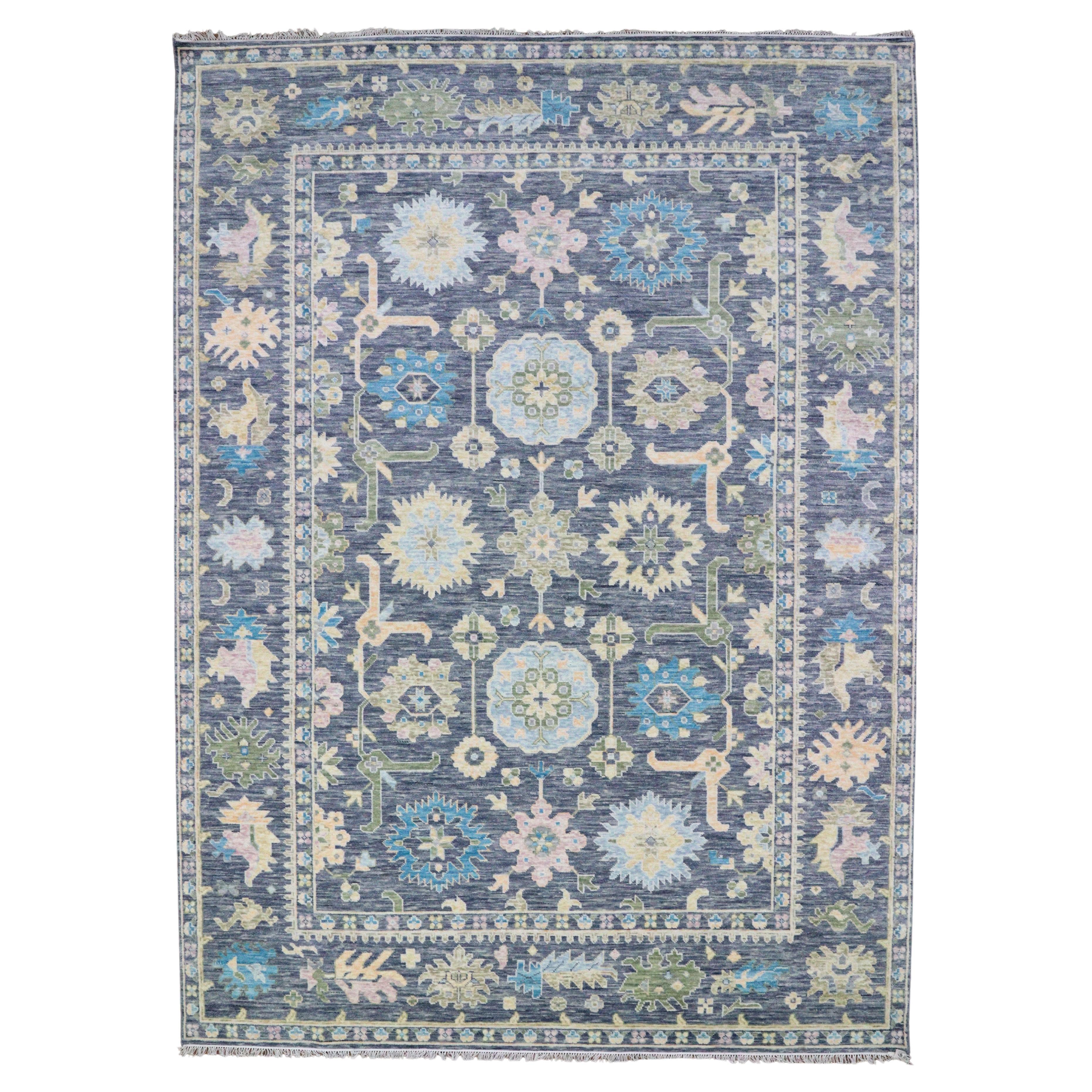 Nice New Oushak Design Indian Rug