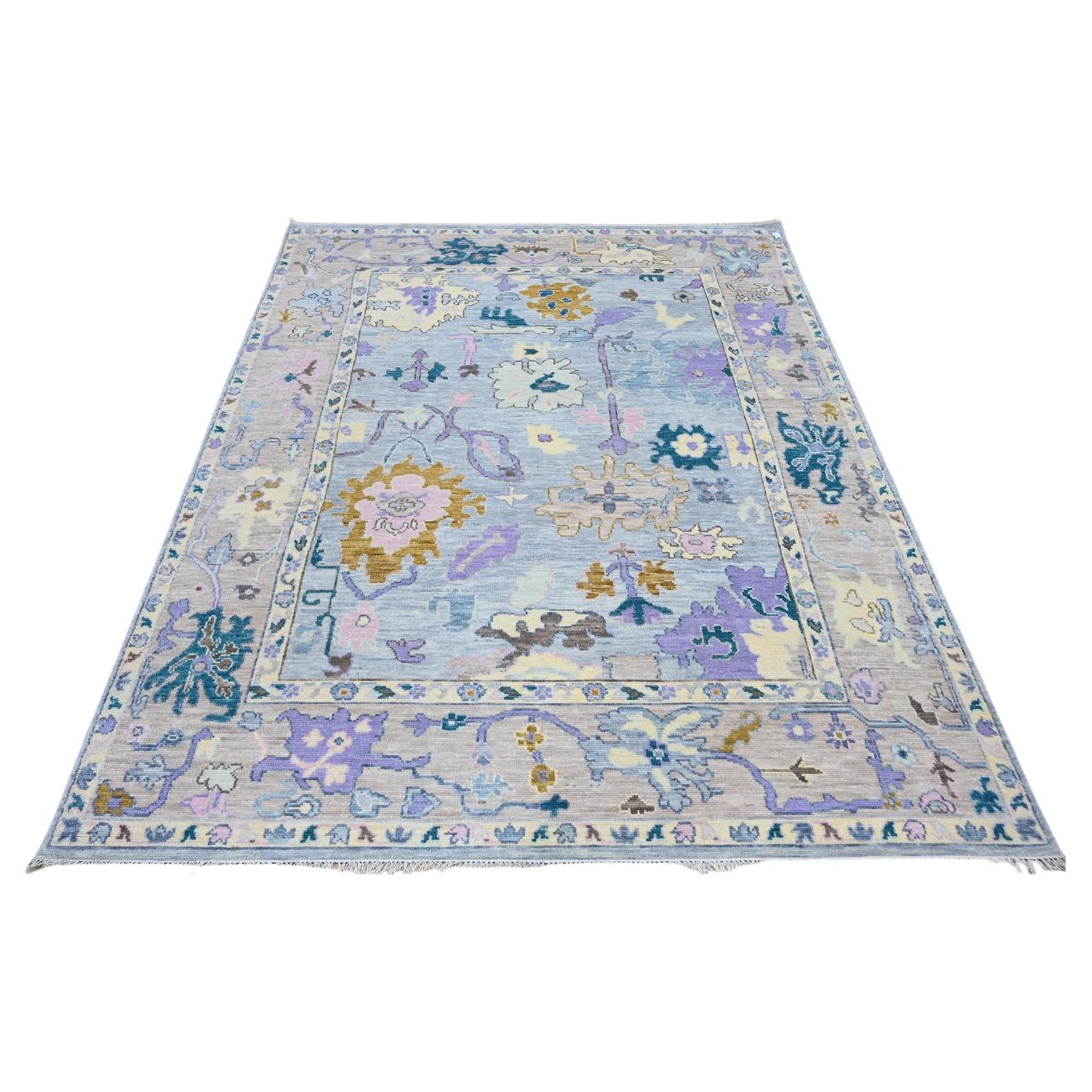 Bobyrug's Nice New Oushak Design-Teppich