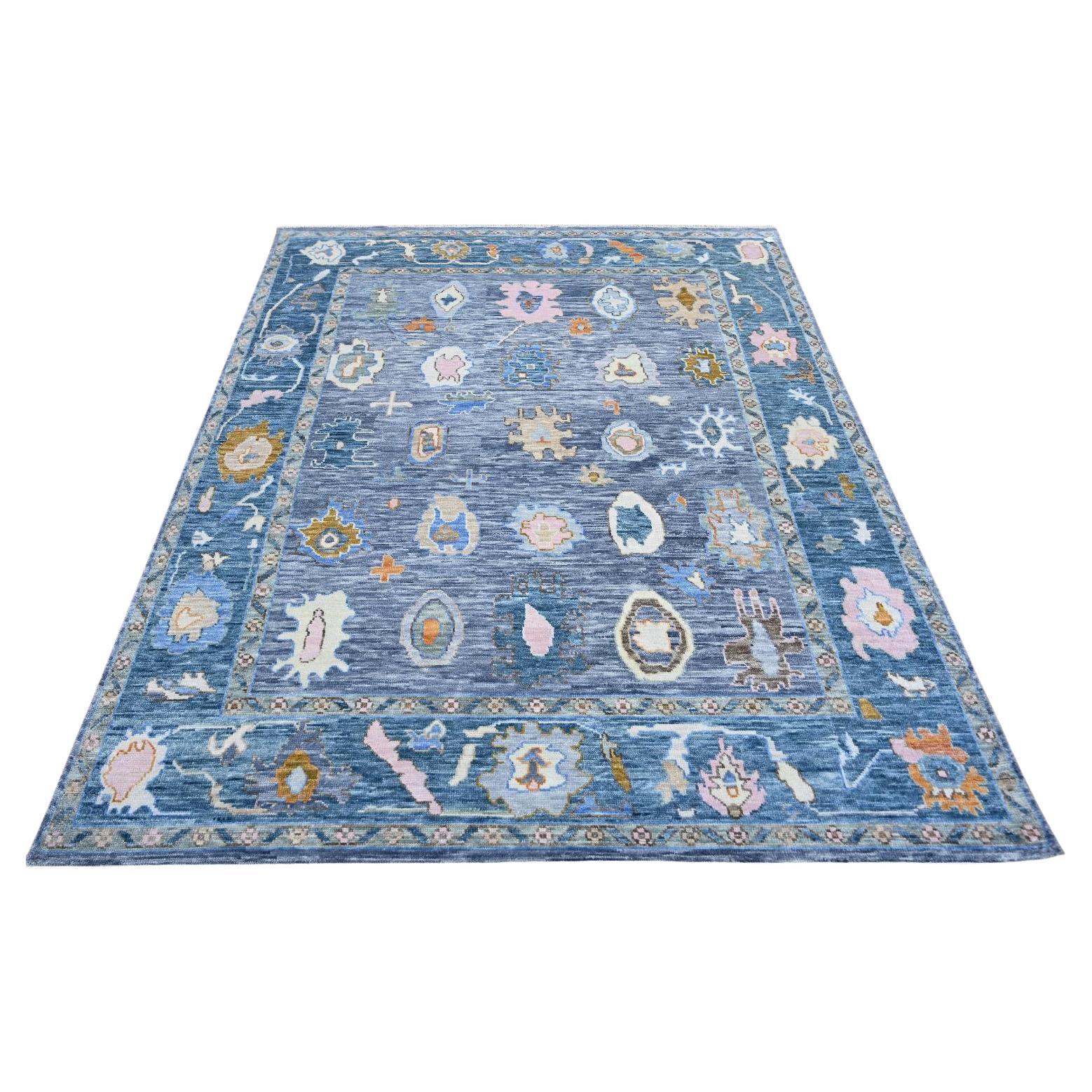 Bobyrug's Nice New Oushak Design-Teppich