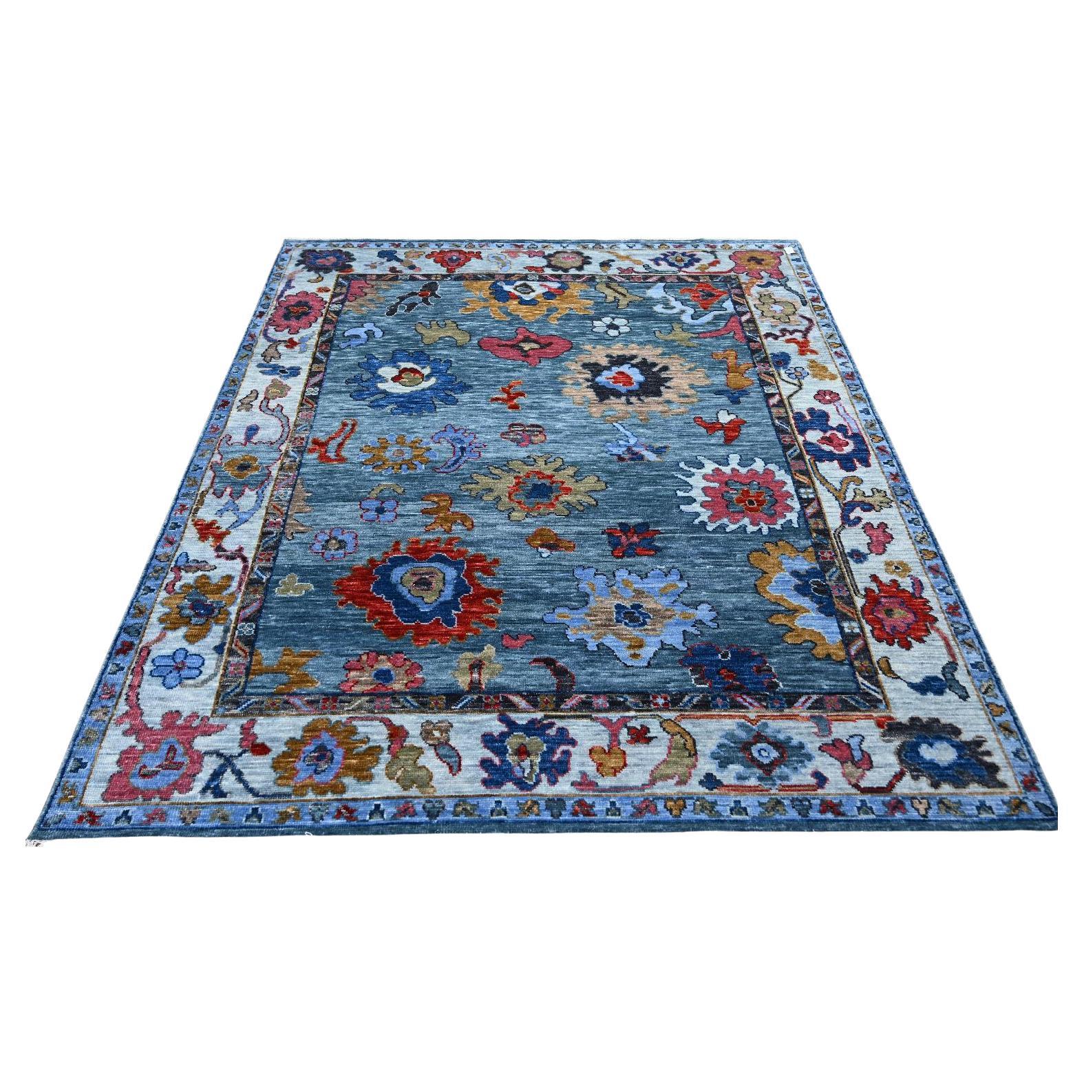 Bobyrug’s Nice New Oushak Design Rug