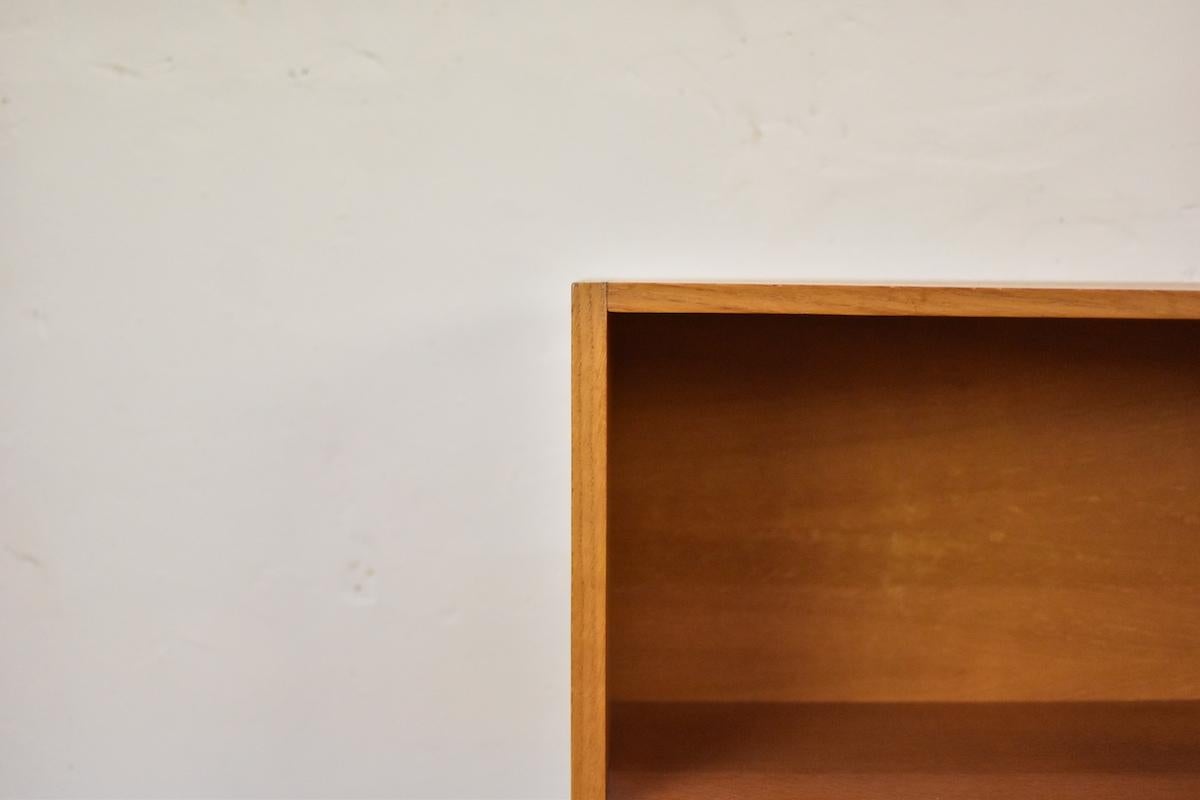 Danish Nice Open Storage Cabinet with Two-Tone Sliding Doors from Denmark, 1970s