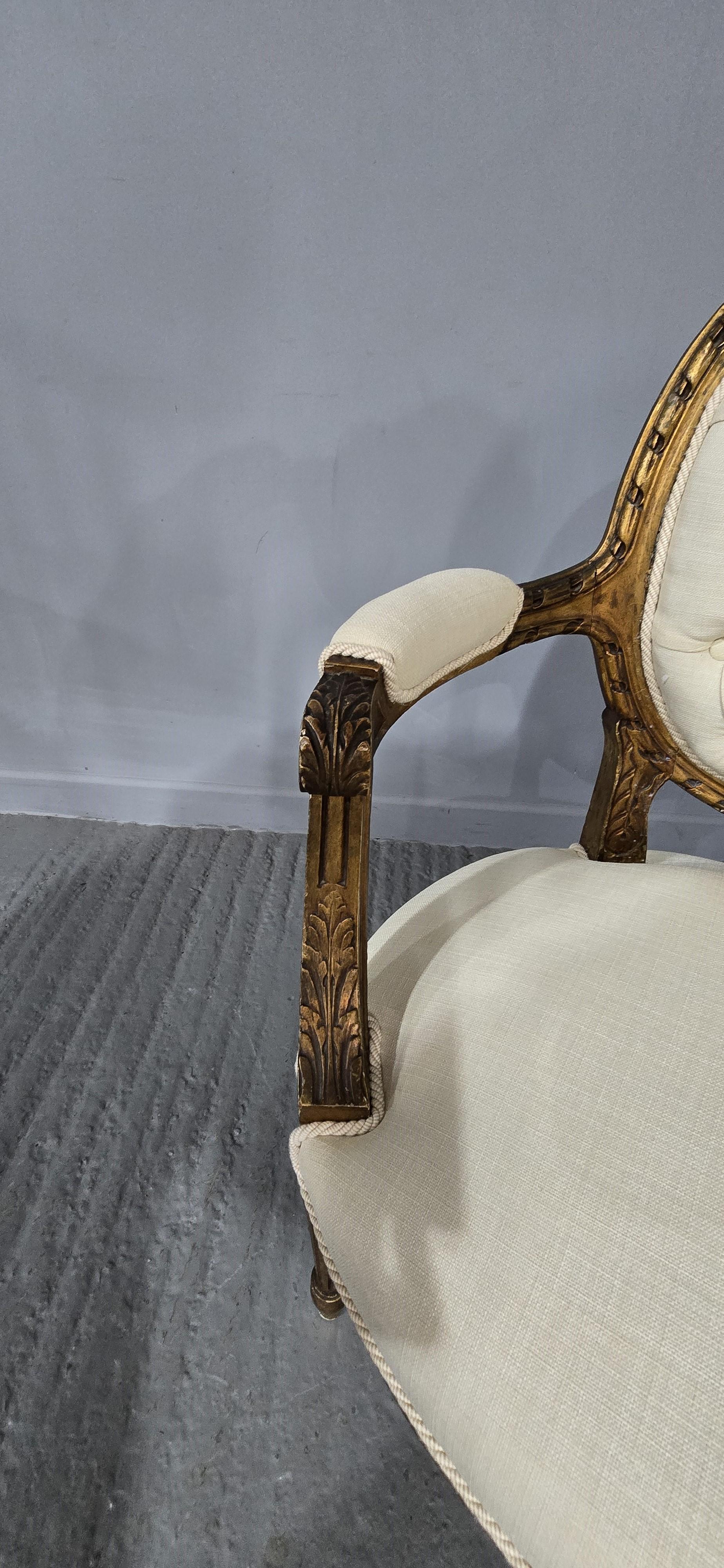 Nice Pair French Elbow Chairs For Sale 3