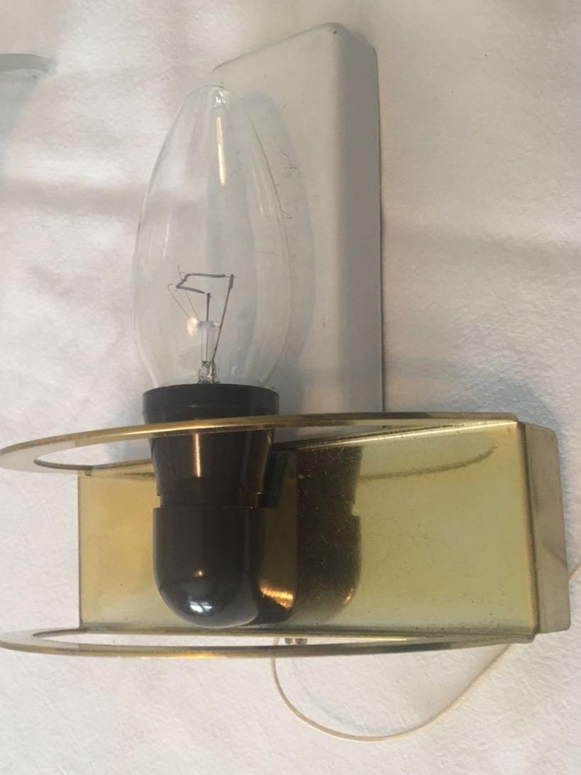 Aluminum Nice Pair of 1960s Ice Glass Sconces by Doria Leuchten For Sale