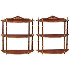 Nice Pair of Hanging Shelves Baltics, Mid-19th Century