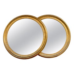 Nice Pair of Italian Made Giltwood Louis Philippe Style Mirrors