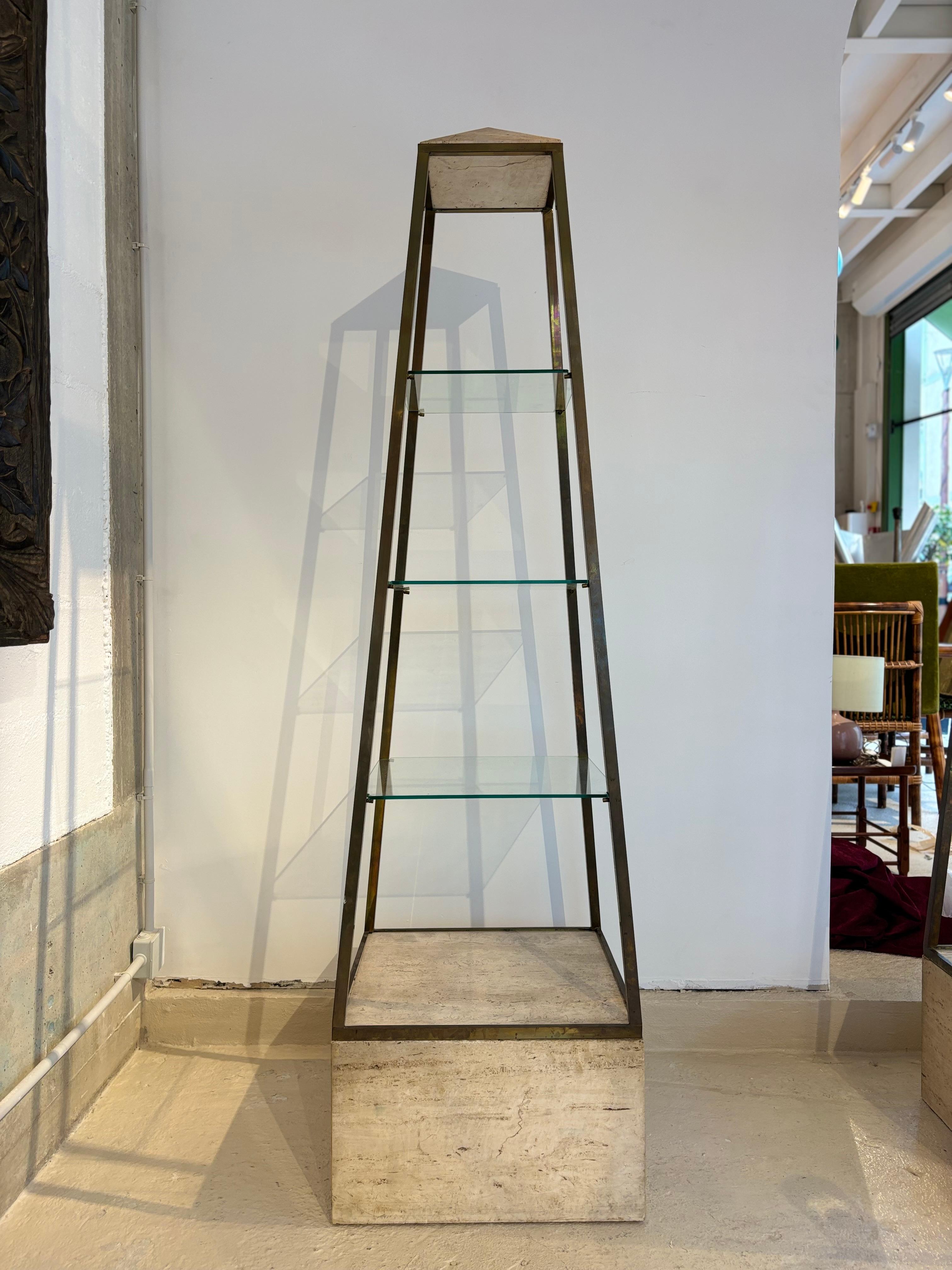 Fin du 20e siècle Belle paire d'obélisque de Mario Sanot pour Maison Jansen en vente