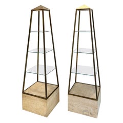 Nice pair of obélisque by Mario Sanot for Maison Jansen