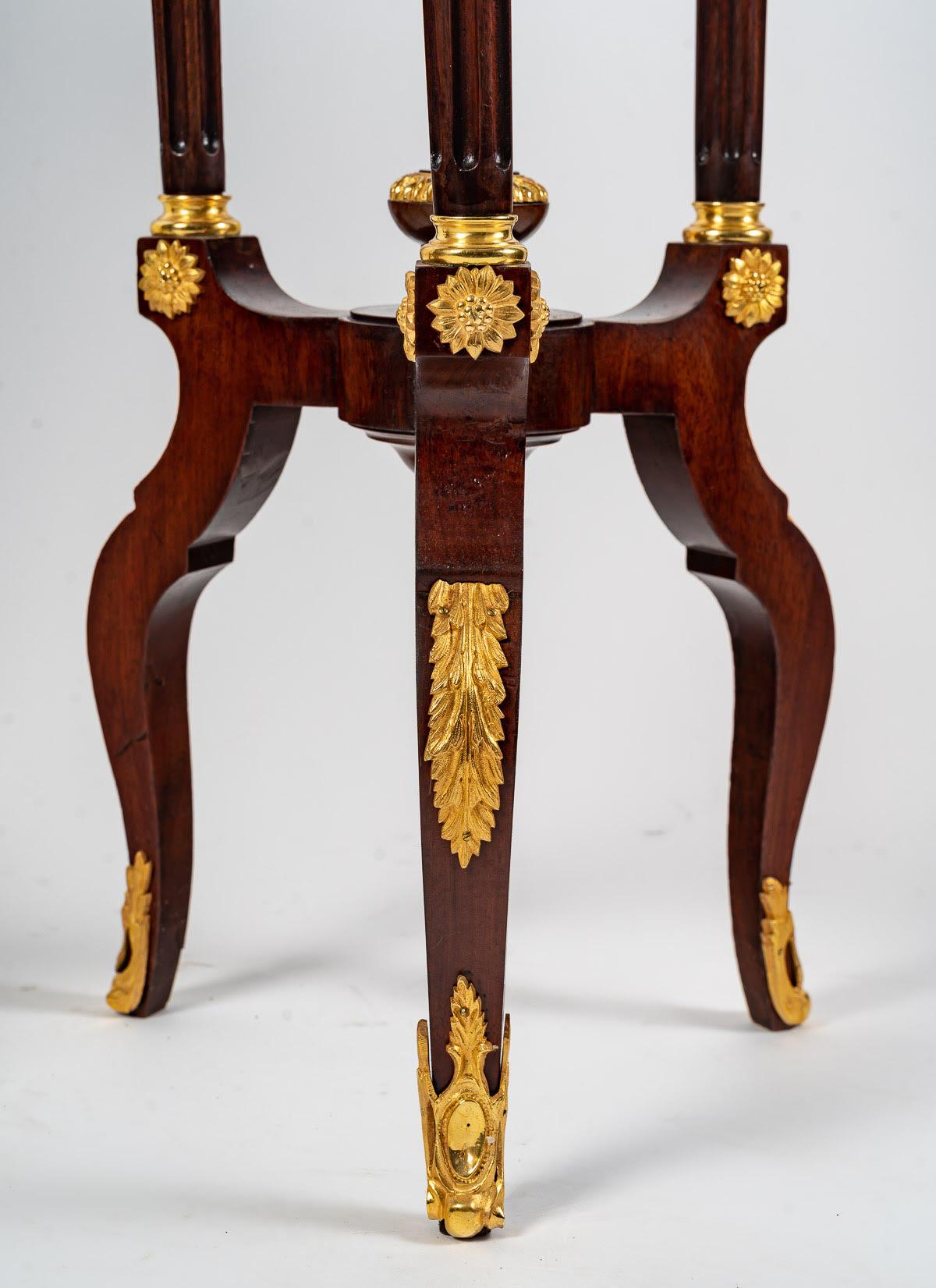 French Nice Pair of Pedestal Tables Napoleon III Period, XIXth Century
