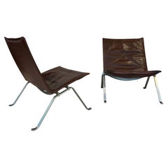 Bonito par de butacas Pk22 de Poul Kjærholm EKC éditon