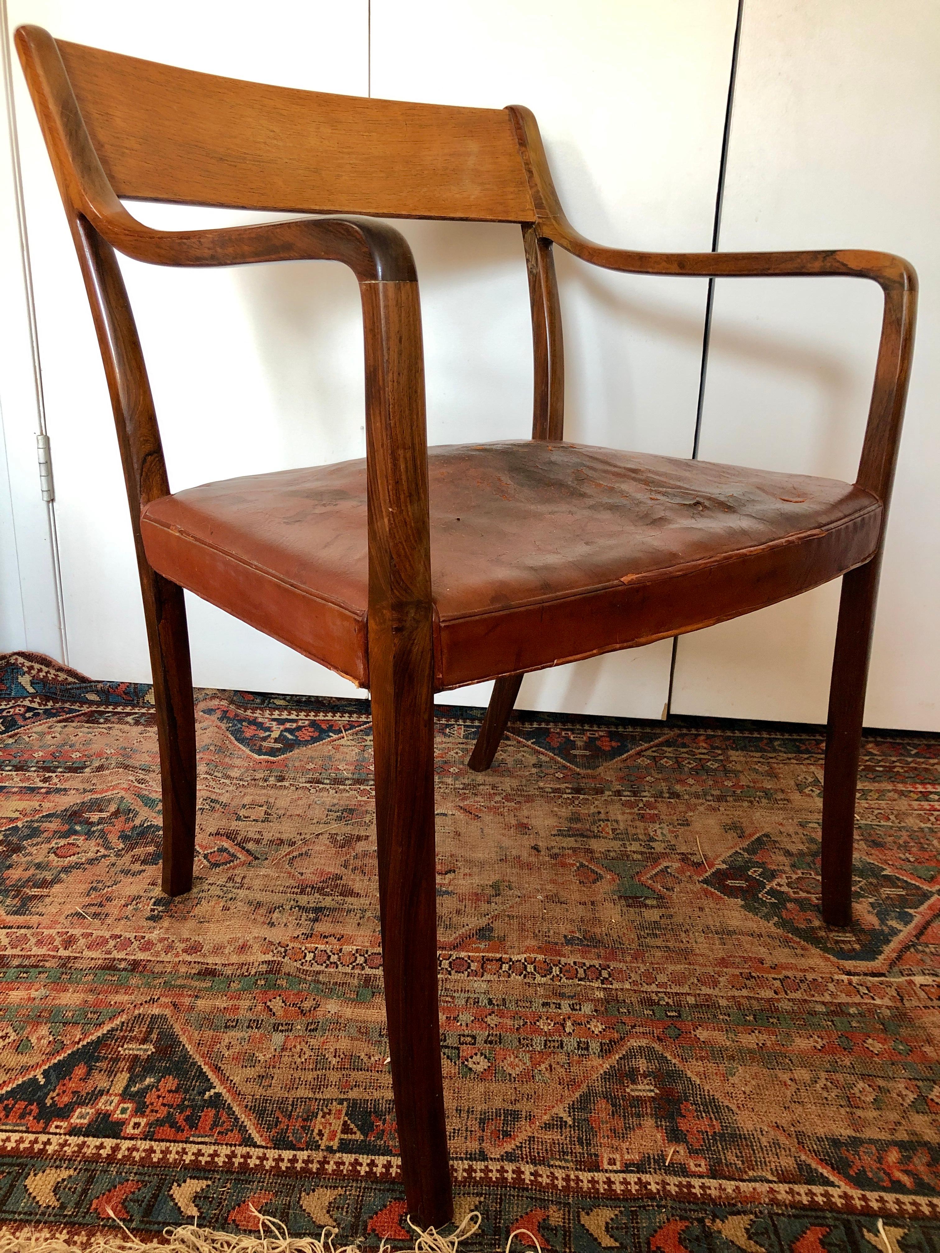 Mid-Century Modern Nice Pair of Ole Wanscher Rosewood Armchairs for AJ Iversen For Sale