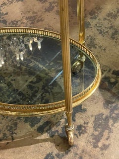Nice Quality Vintage French Brass Bar Cart
