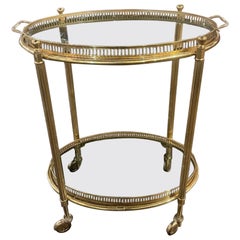 Nice Quality Vintage French Brass Bar Cart