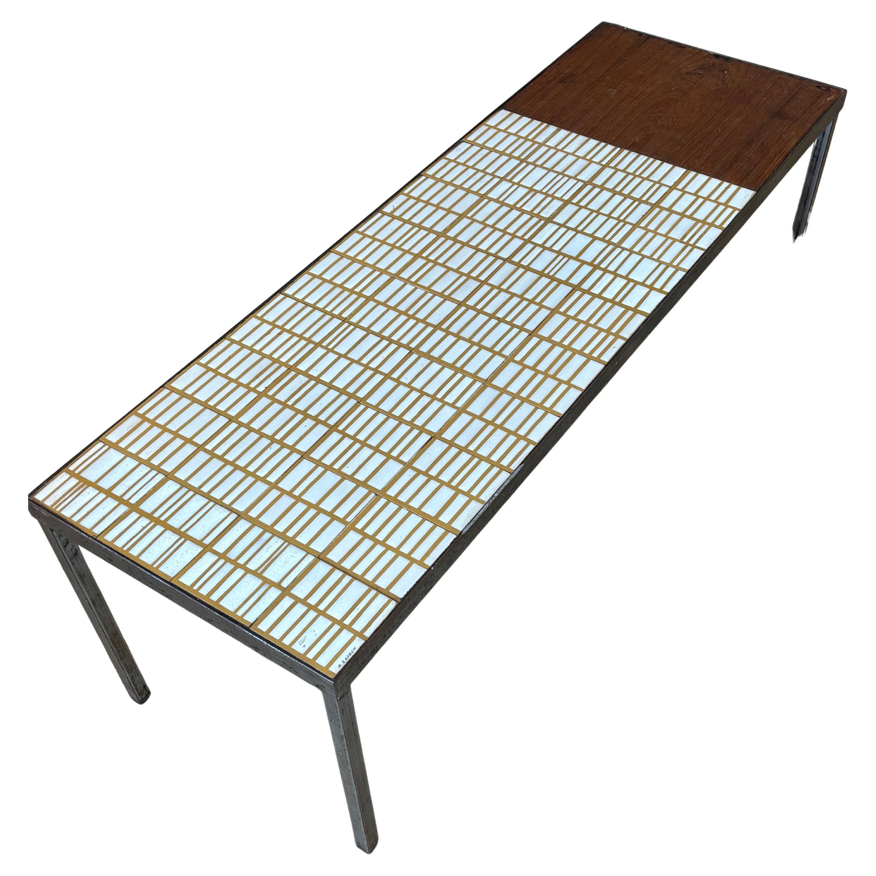 Nice Roger Capron coffee table For Sale