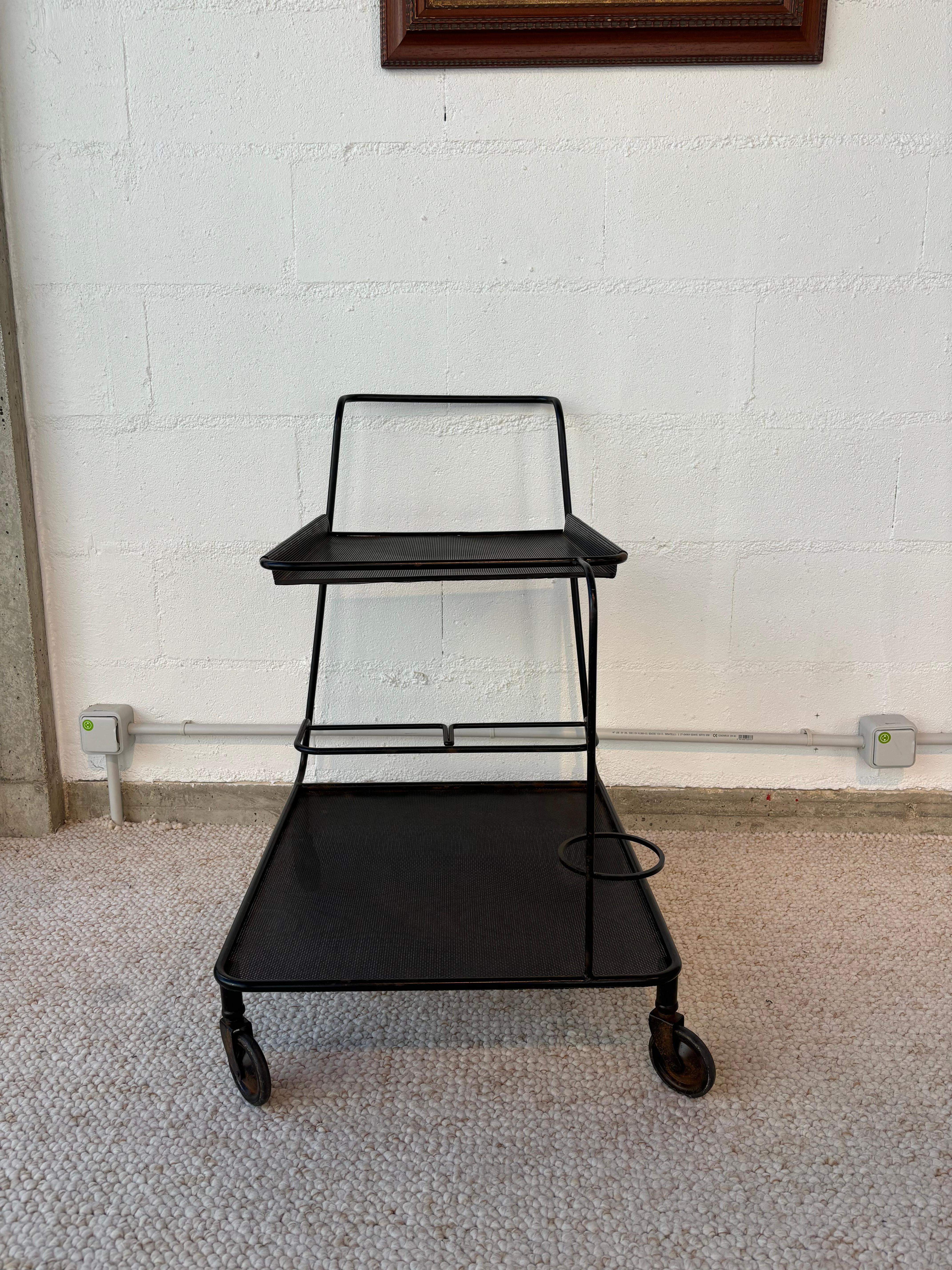 Mid-20th Century Nice serving table by Mathieu Matégot For Sale