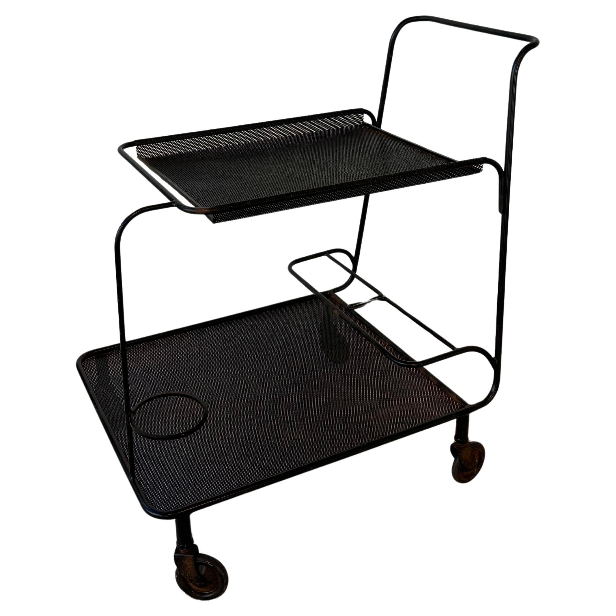 Nice serving table by Mathieu Matégot For Sale
