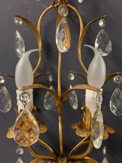 Nice Set of 2 Florentine Wall Lamps