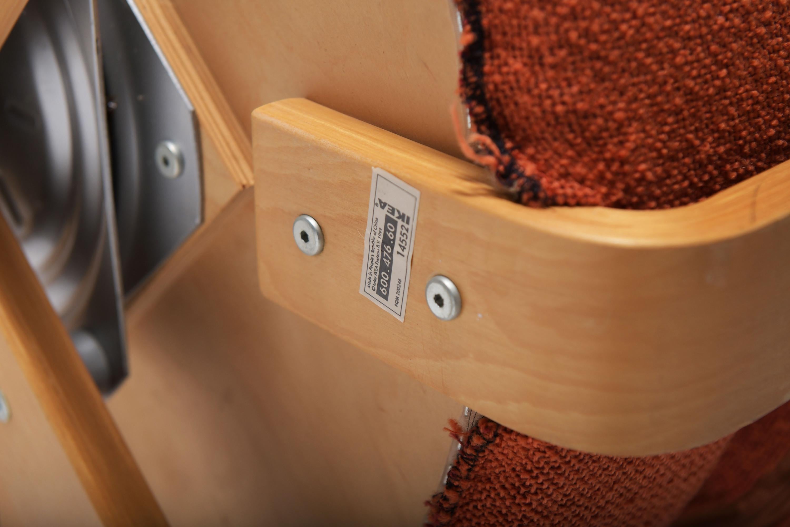Belle série de chaises pivotantes Fridene de Carina Bengs pour IKEA Suède.  Signé. en vente 8