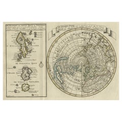 Antique Nice Sheet of the Sangihe Archipelago in Indonesia & California Island, 1788