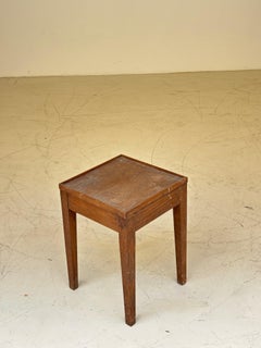 Nice side table in oak in the taste of Jean Michel Frank