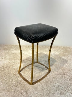 Schöner Hocker, Jacques Adnet zugeschrieben