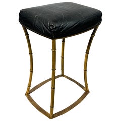 Nice stool attributed to Jacques Adnet