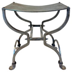 Nice stool, work by décorator, in the taste of Georges Geoffroy